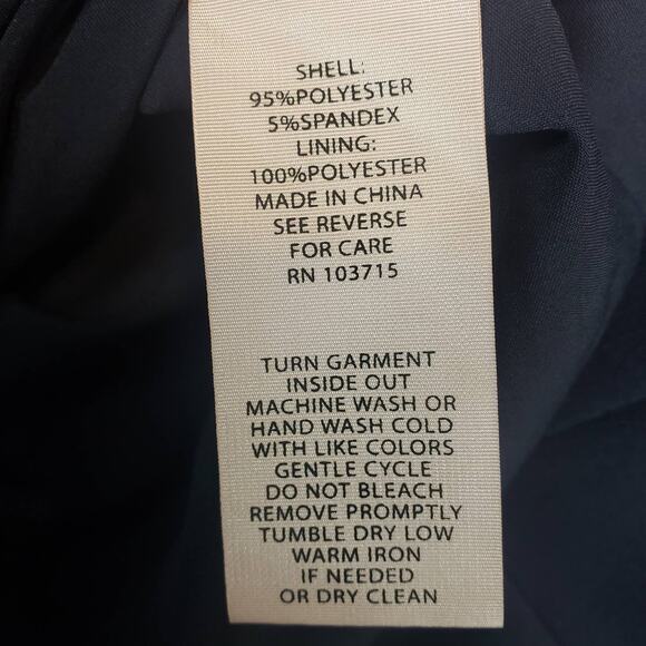 Nanette Lepore Navy Blue 1/2 Sleeve Dress Size 10 - Picture 8 of 8